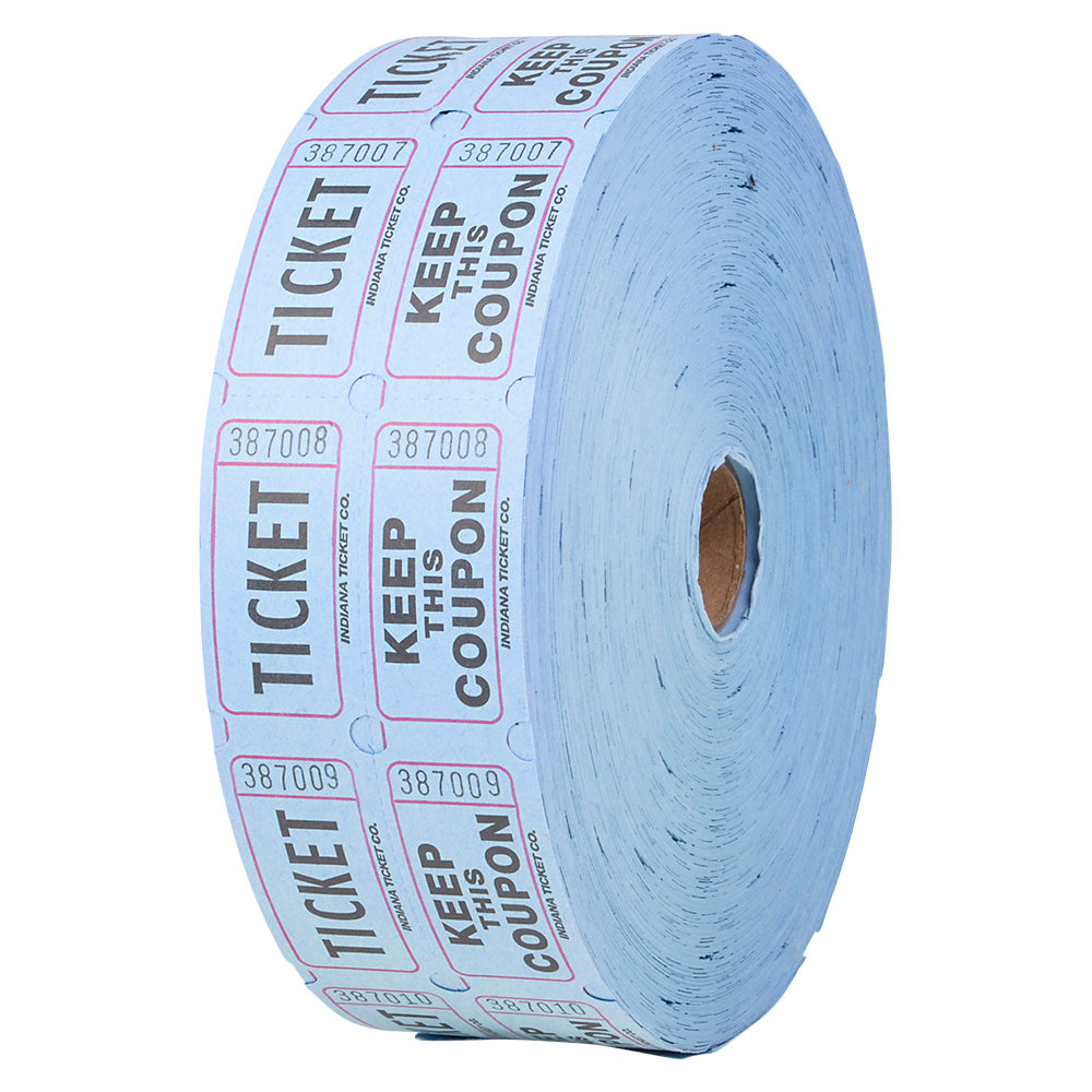Double Roll Ticket Blue Tickets (2000/Roll)