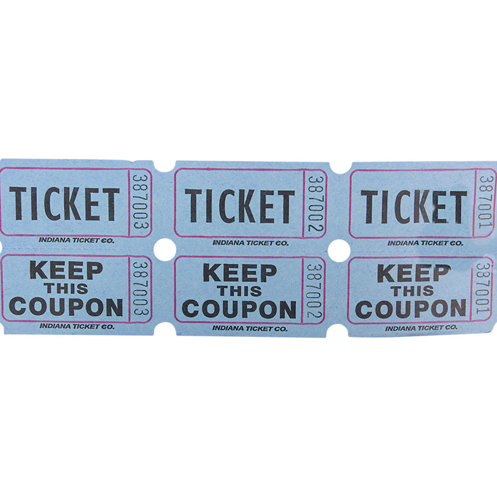 Double Roll Ticket Blue Tickets (2000/Roll)
