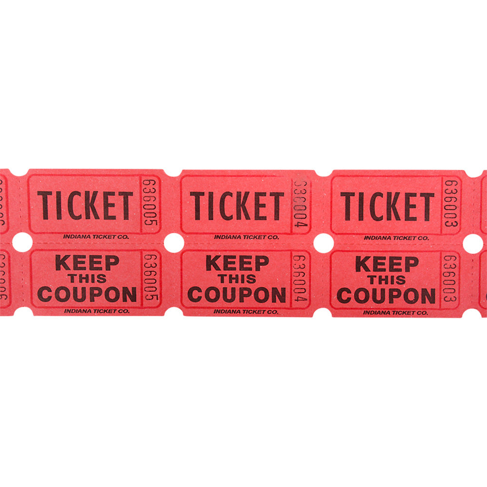 Double Roll Ticket Red (2000/Roll)