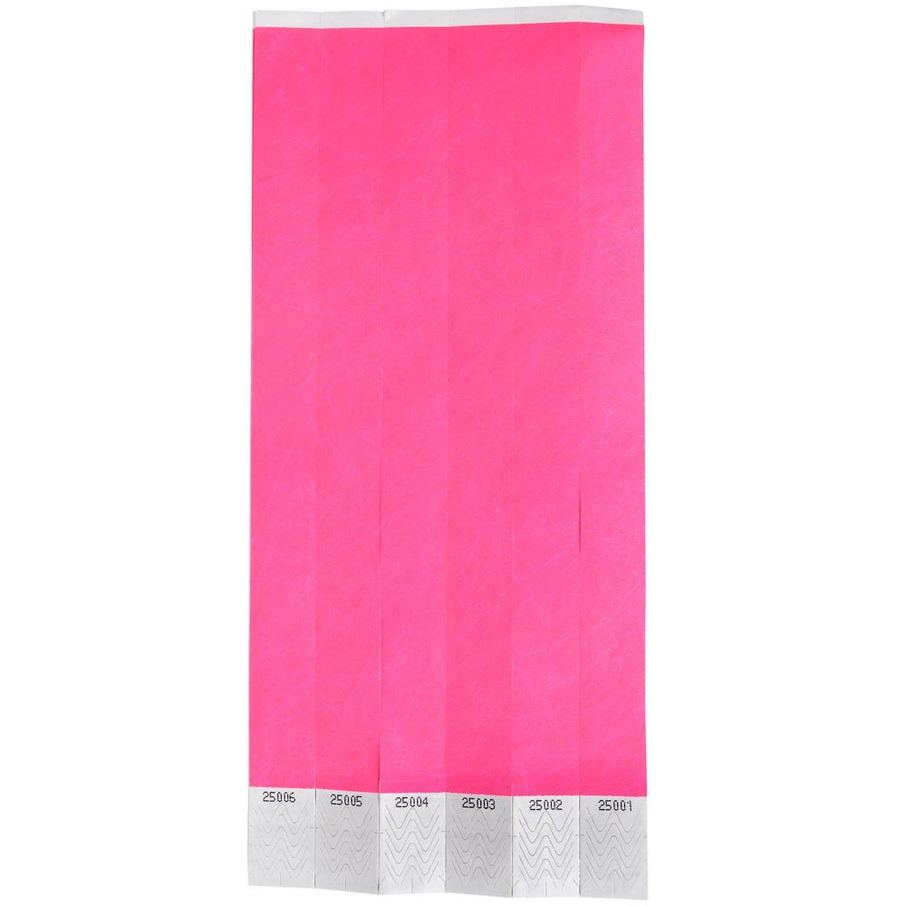 Hot Pink Wrist Tickets