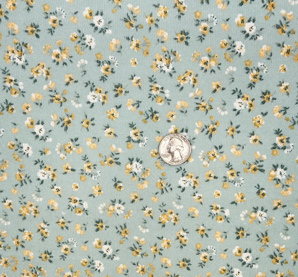 1 Yard Mint Sage Sweater Knit Fabric, Soft Stretch Warm Knitwear 58/60 Inches Wide