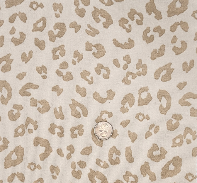 Sweater Knit 1D1189 Beige Polyester Rayon Spandex Fabric - Beige Solid, 58/60" Width (1 Yard)