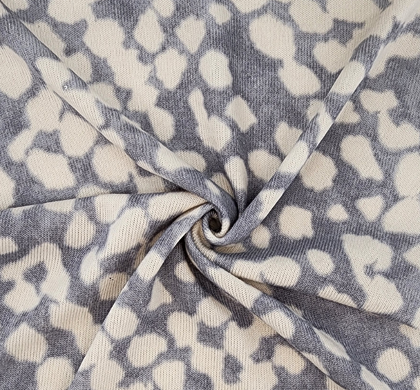 1 Yard Heather Gray Sweater Knit Fabric Soft Stretch for Cold Weather 58/60 Inches Wide