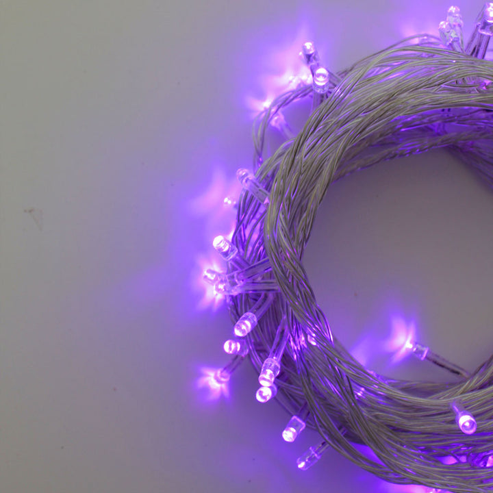 100 LED Clear Cable Multifunction String Lights Plug in