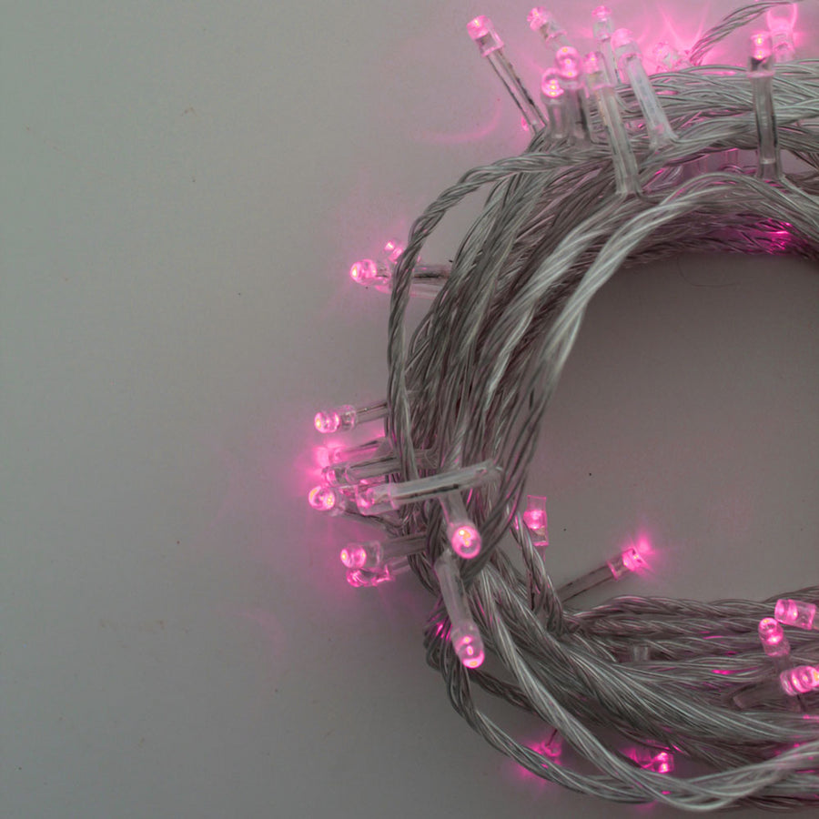 100 LED Clear Cable Multifunction String Lights Plug in