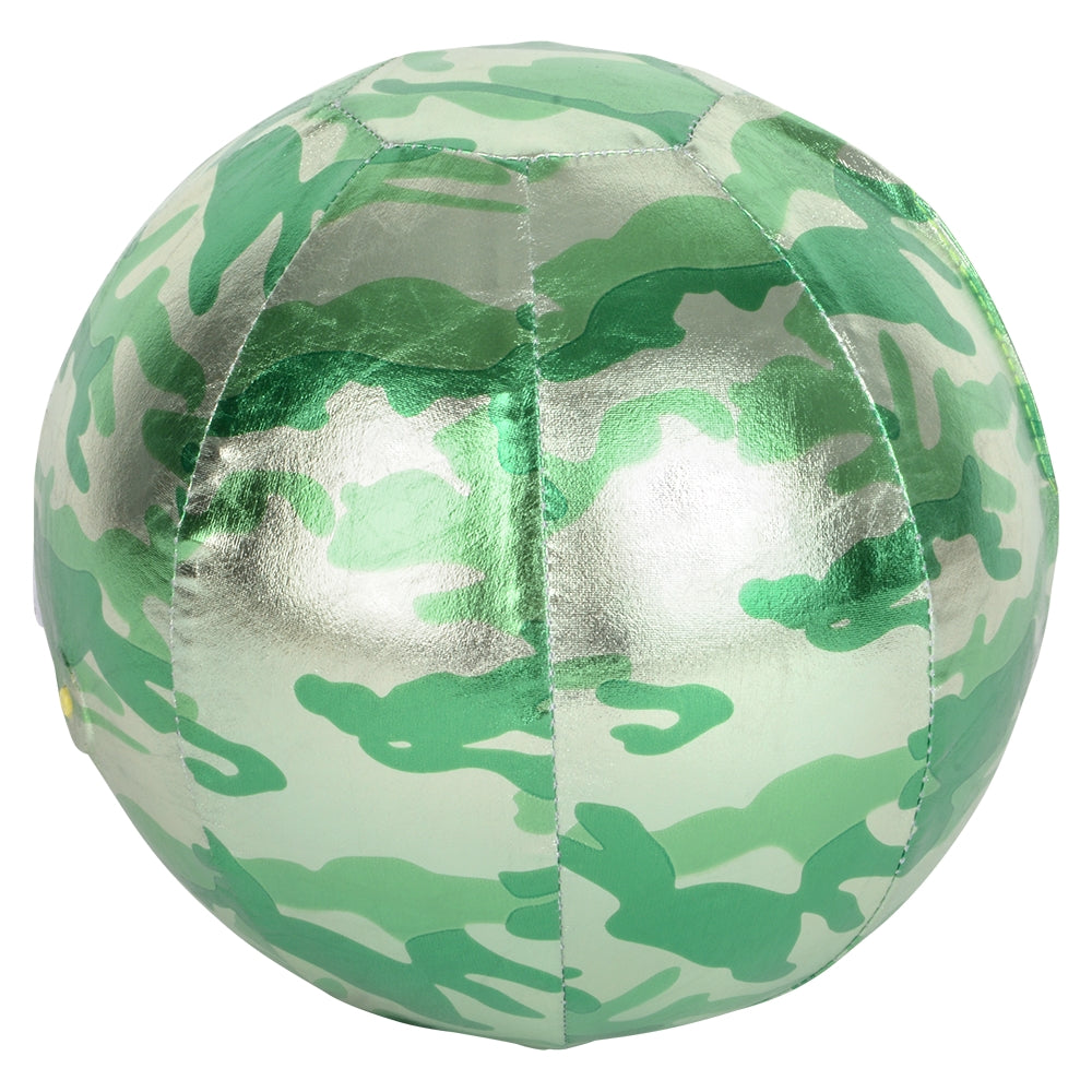 Metallic Fabric Camo Ball 9" (3 Assorted)