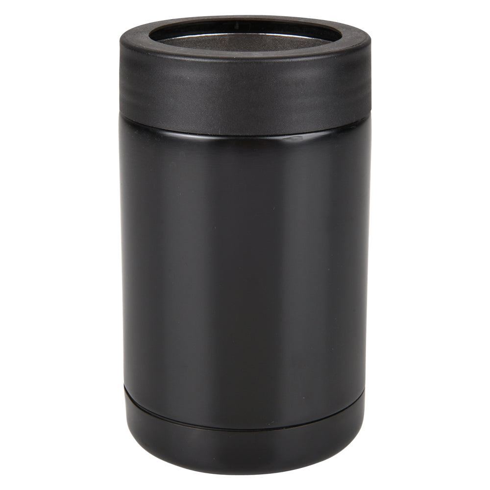 Can Cooler Double Wall Stainless Steel 5" Black