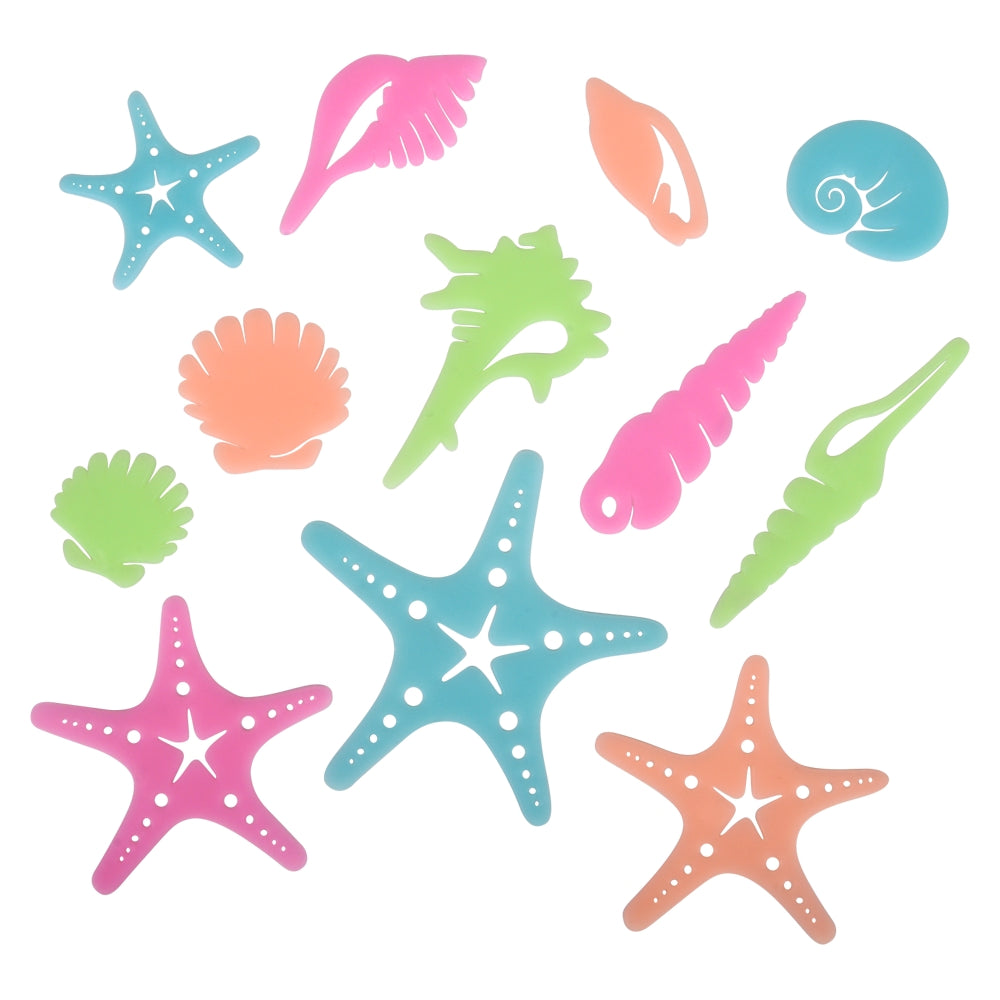 Glow In The Dark Sea Life Stick Ups (1 DZ)