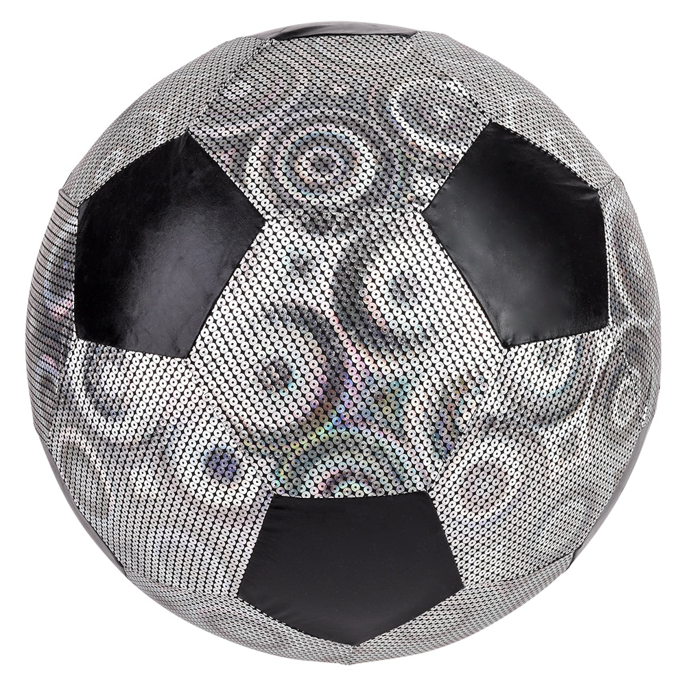 Silver Shiny Metallic Soccer Ball 16"