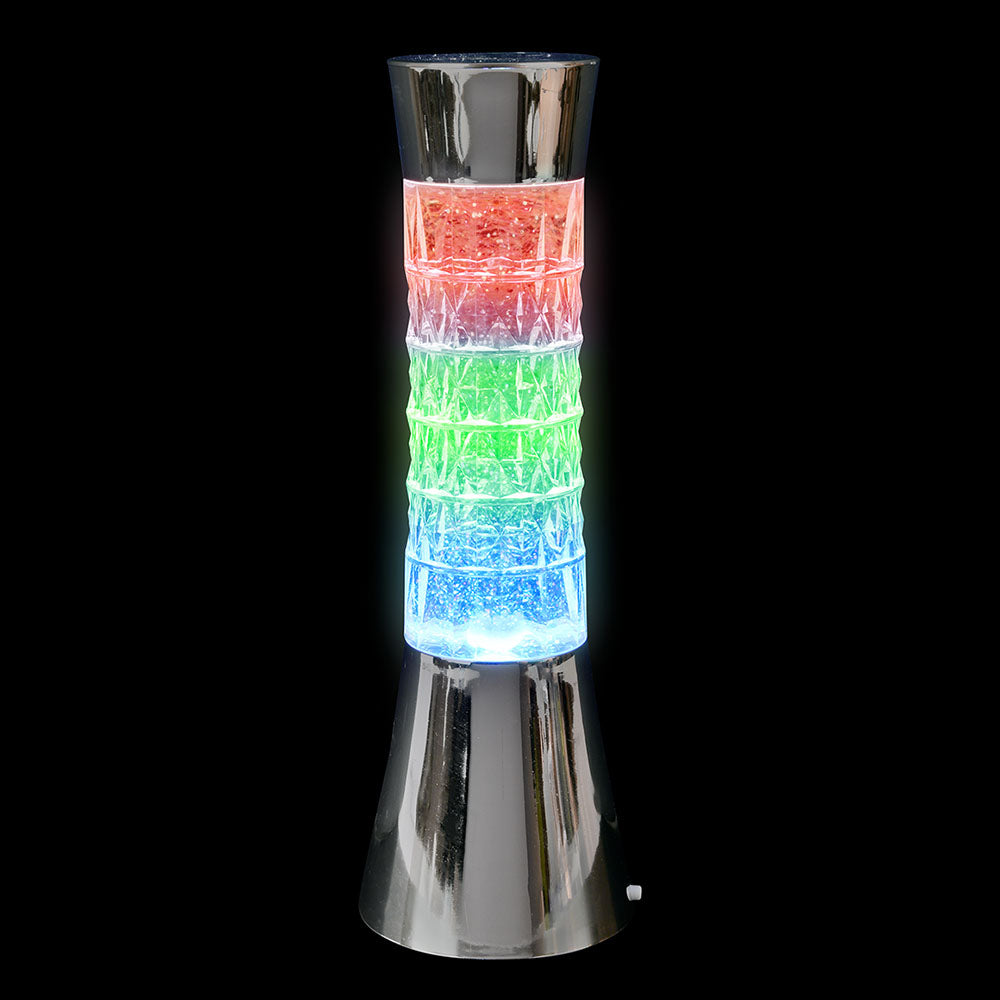 Sparkle LED Chrome Lamp 12"