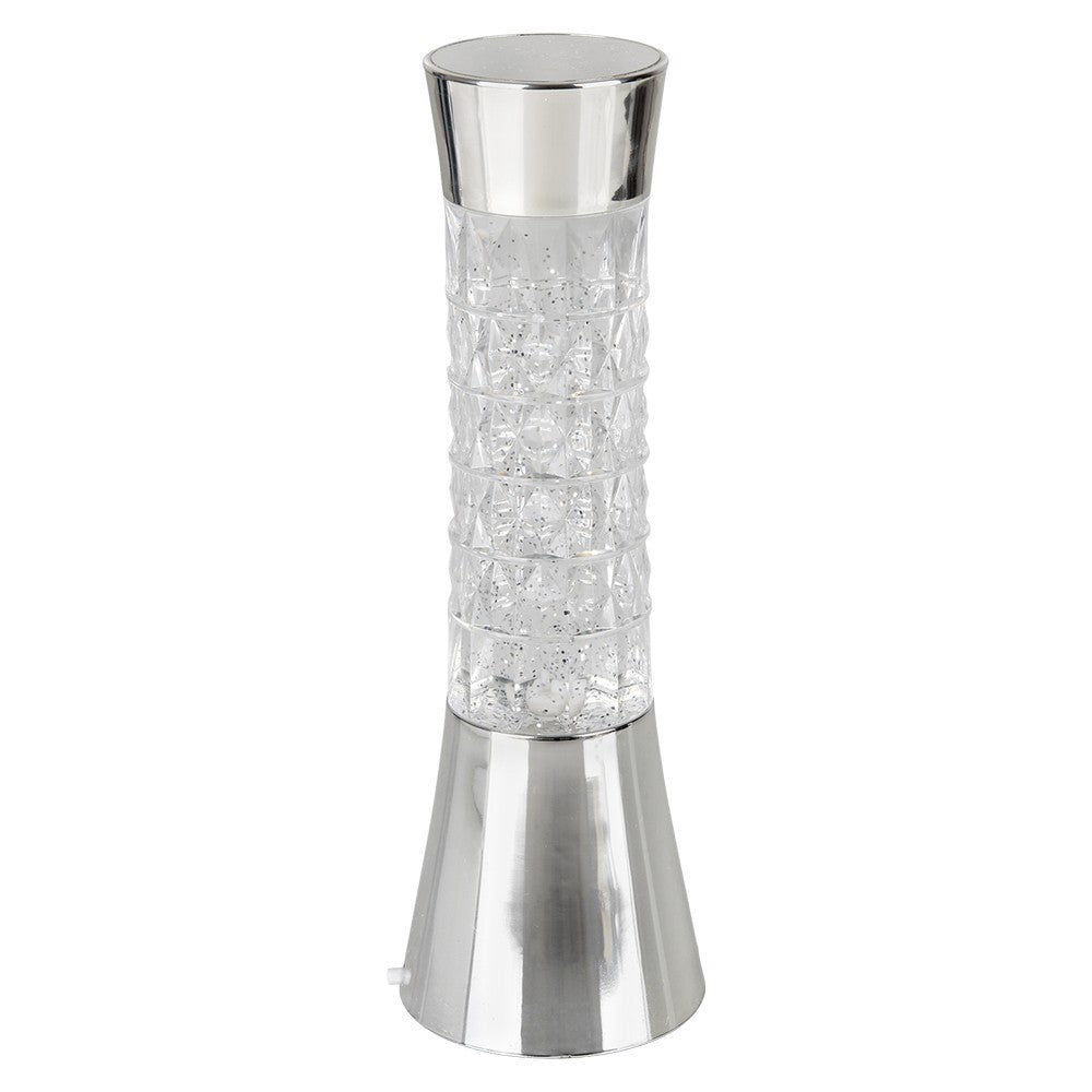 Sparkle LED Chrome Lamp 12"