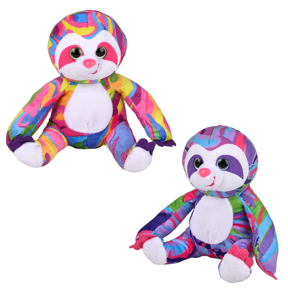 Plush Sloth Toy 6" Psychedelic