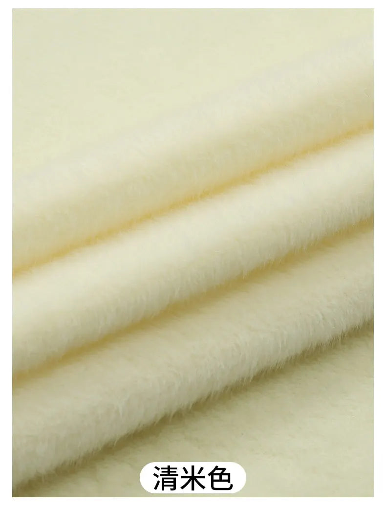 50x50cm 5mm Soft Breathable Elastic Faux Fur Fabric for Sewing Plush Toy Doll Scarf Hat Decorative Cloth Handmade DIY Fabrics