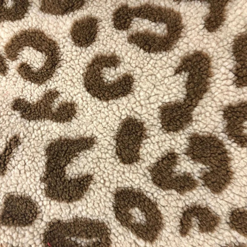 160x50cm Leopard Print Lamb Wool Jacquard Fabric For Hoodies Bedding Winter Coats Home Wear Handmade DIY Clothing FabricsTJ22440