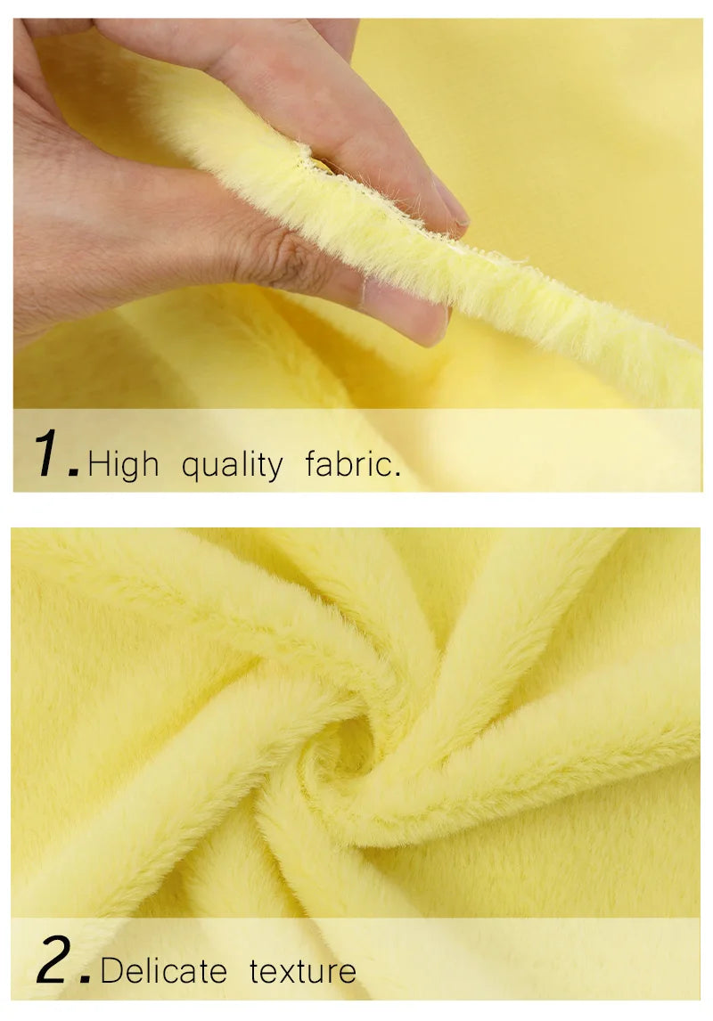 8mm Imitation Rabbit Fur Fabric Soft Short Plush For Warm Scarf, Doll,DIY Plush Toys Fabric Background Display Cloth 50x50cm/1m