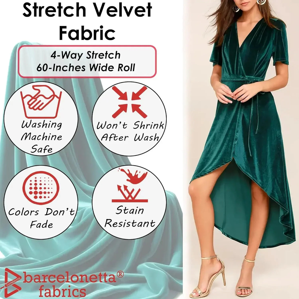 145 cm Texture Pure Cotton Velveteen Fabric Comfortable Manual DIY Cloth Soft Breathable 2024 NEW Multi-Function Quality