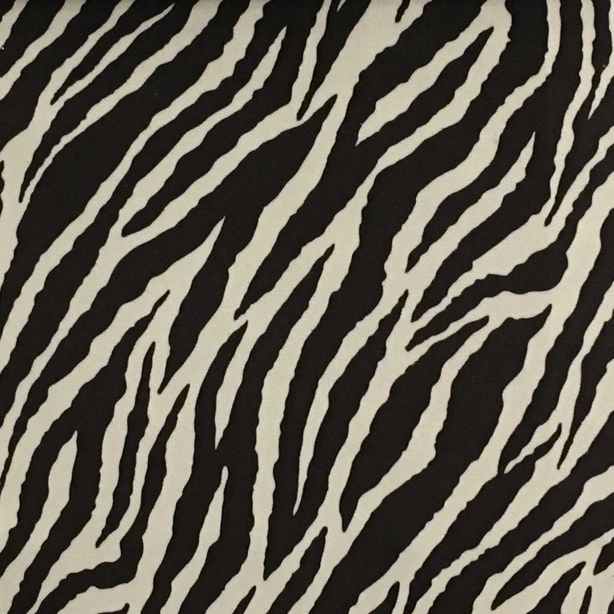 Velvet Fabric Safari Baby Zebra Short Pile