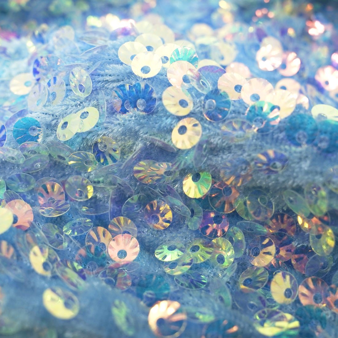 Sequin Velvet Seashell Fabric