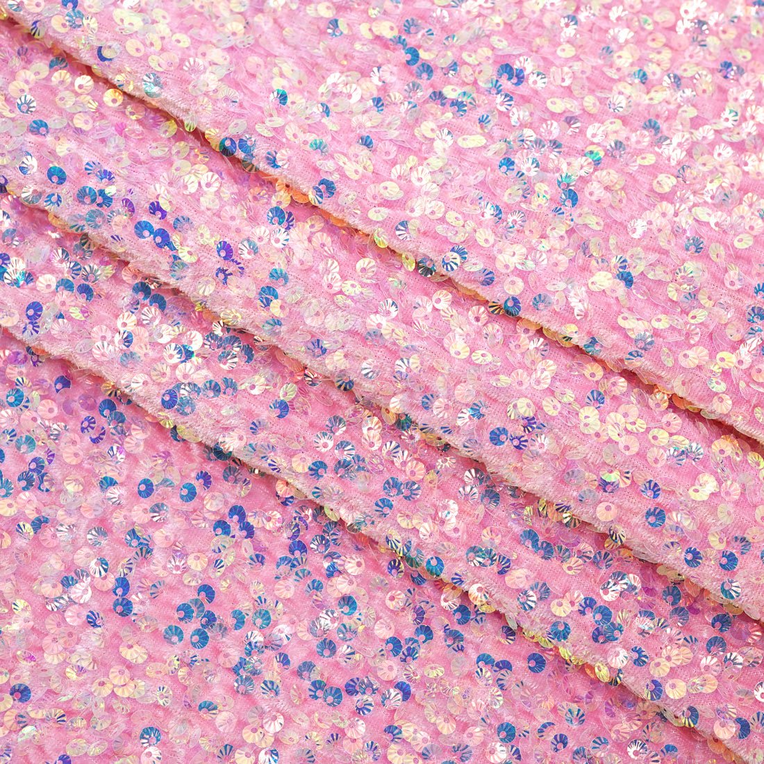 Sequin Velvet Seashell Fabric