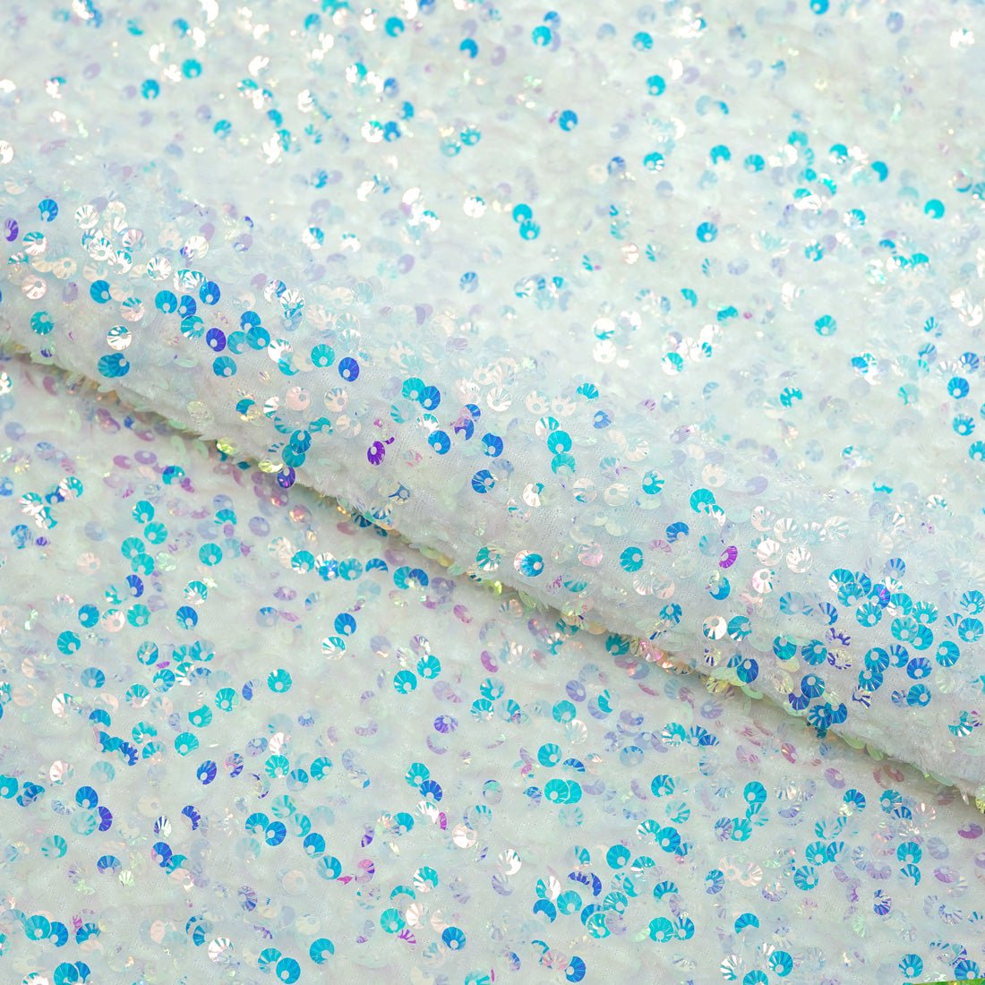 Sequin Velvet Seashell Fabric