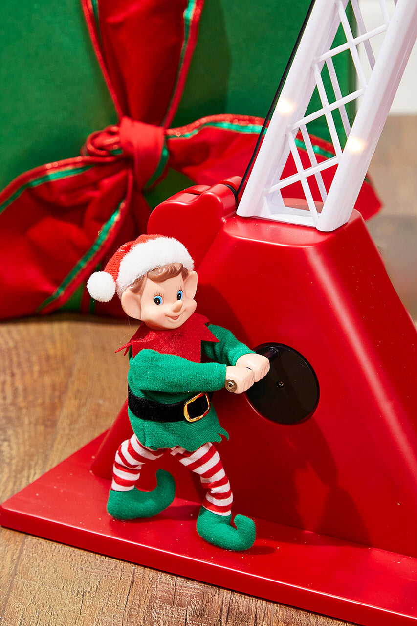 43" Mr. Christmas Animated Santa's Crane