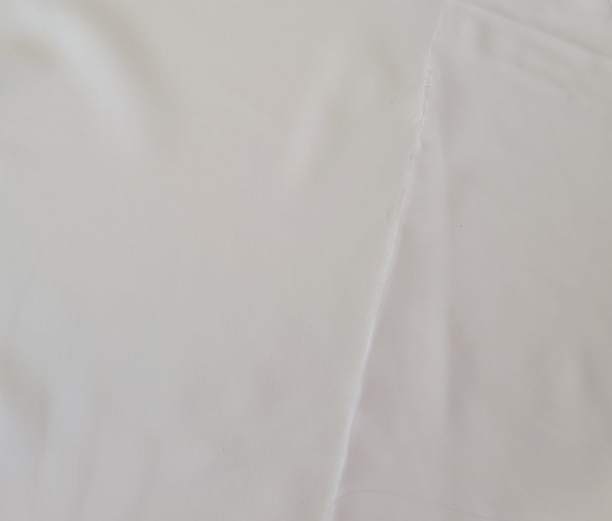 Polyester Satin White Brushed Face