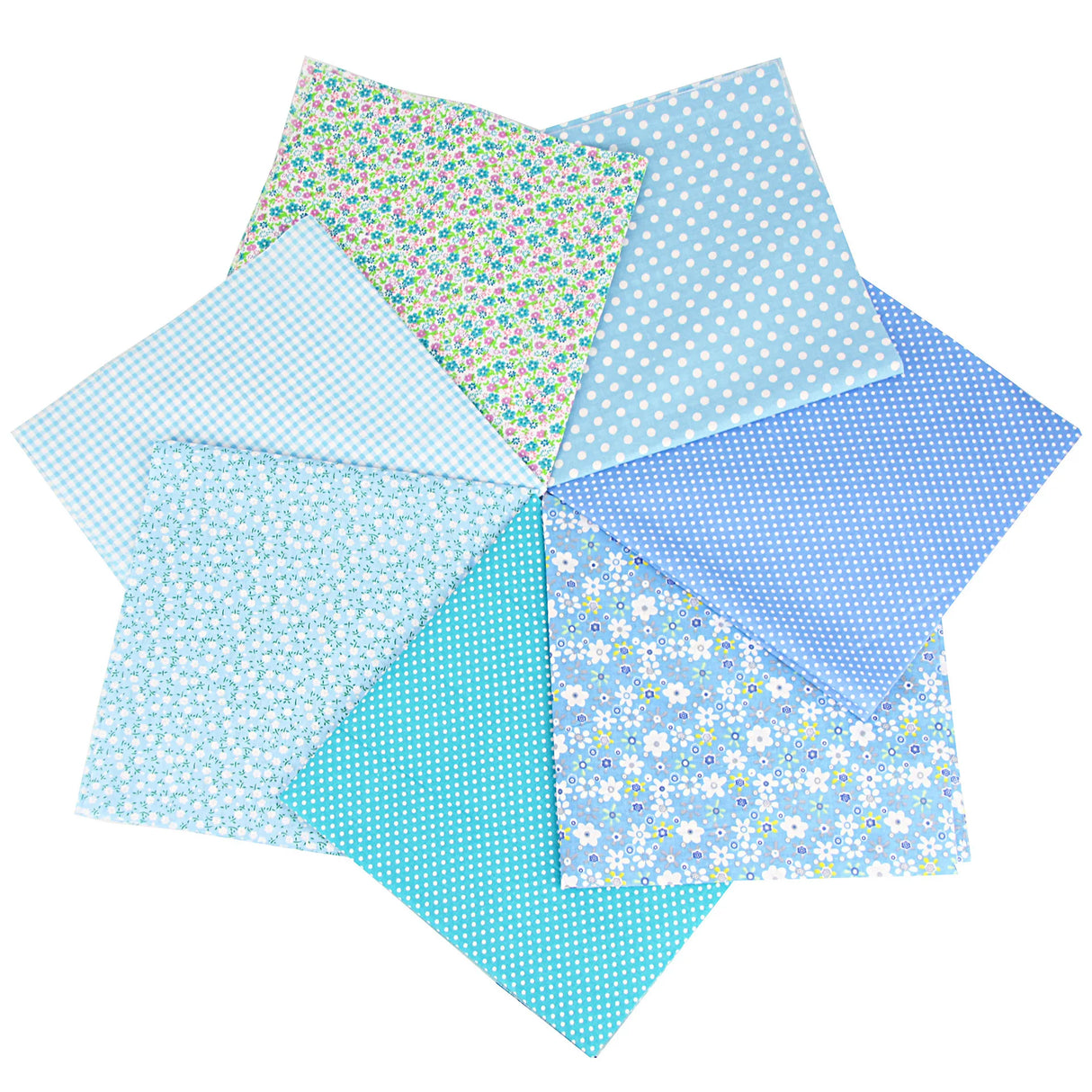 7Pcs 20" x 20" Cotton Fabric DIY Making Supplies Quilting Patchwork Fabric Fat Quarter Bundles DIY for Quilting Patchwork