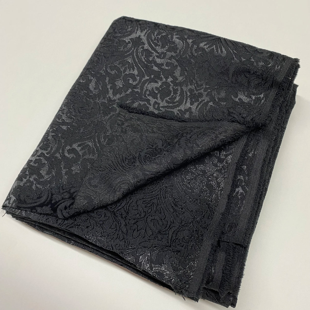 Black 3D Jacquard Fabric, Textured Brocade Fabric, Costume Drapery DIY Sewing Fabric, Suitable For Dress or Gown