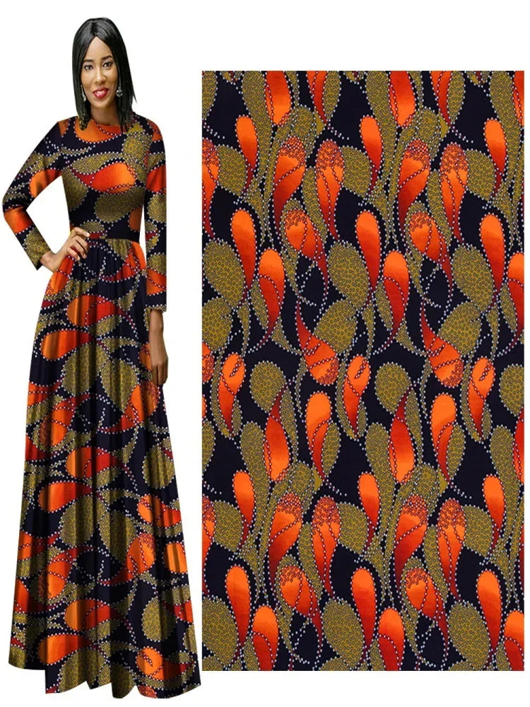 1 pc 1/3/6yards Christmas red African Fabric by the yard for party dress/ home decoration, Christmas gifts for mother day