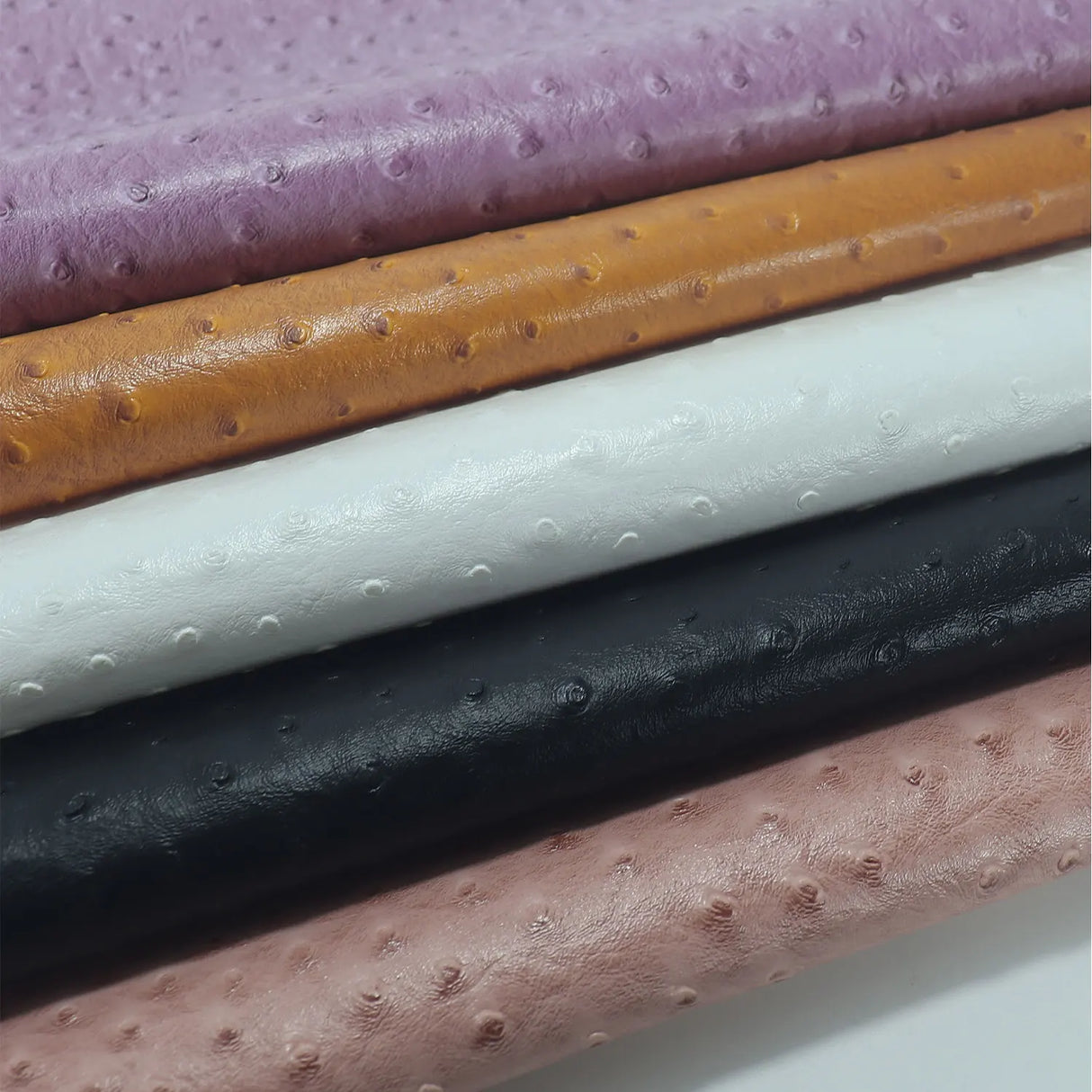 Ostrich Patterned Faux Leather Vinyl Fabric Embossed PVC Raised Particles for DIY Keychain Bags Earrings Sewing Supplies 30x68cm