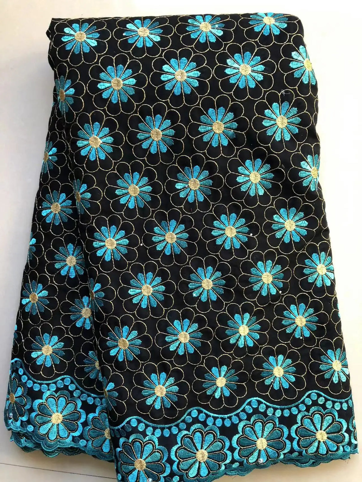 Cotton Dry Lace Fabric With Stones African Lace Fabric Latest Nigerian Swiss Voile Lace in Switzerland For Party Dress Sewing