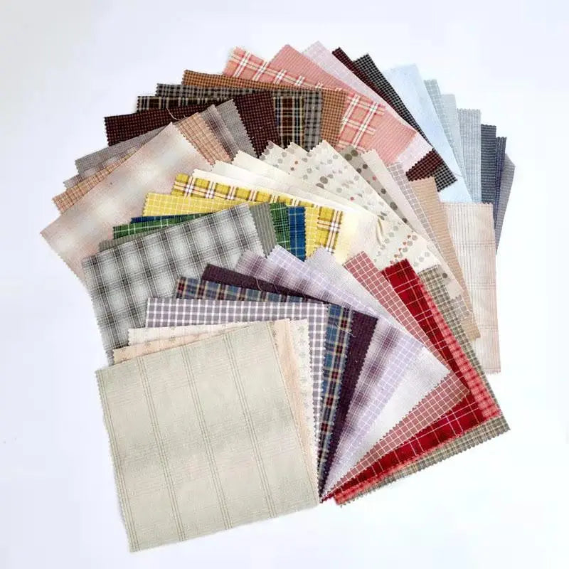Japanese Yarn-dyed fabric handmade DIY Patchwork 100% Cotton Fabric For Sewing Doll clothes Quilt cloth Bundle telas tissus