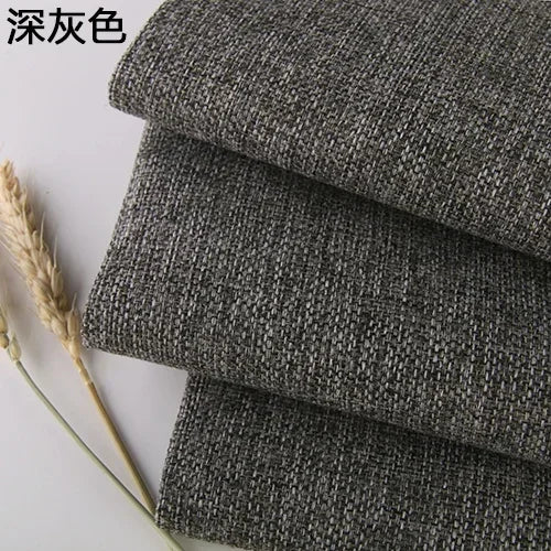 Cotton and Linen Sofa Fabric Solid Color Thickened Coating Dustproof Coarse Cloth Burlap Canvas Pillow Curtain DIY sewing Fabric
