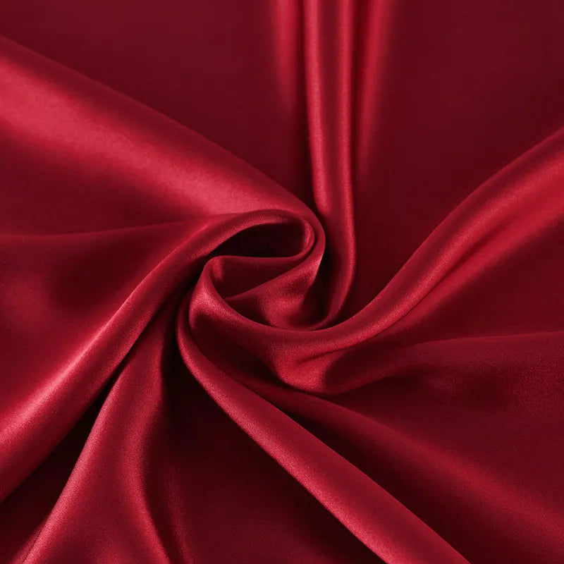 100% Mulberry Stain Silk Fabric 22 Momme Width 114cm Plain Dyed Silk Super Smooth For Wedding DIY Dress Clothing Bedding