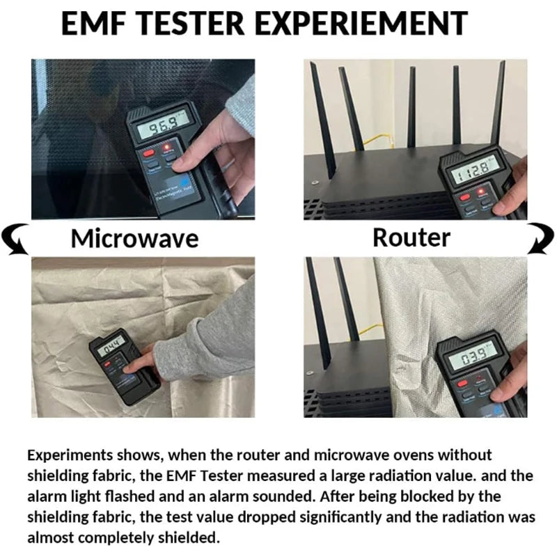 1-2m EMF Protection Fabric Anti Radiation Blocking RFIDs Signal Wifi EMI LF RF High-Shielding Conductive Fabric Cloth For Lining
