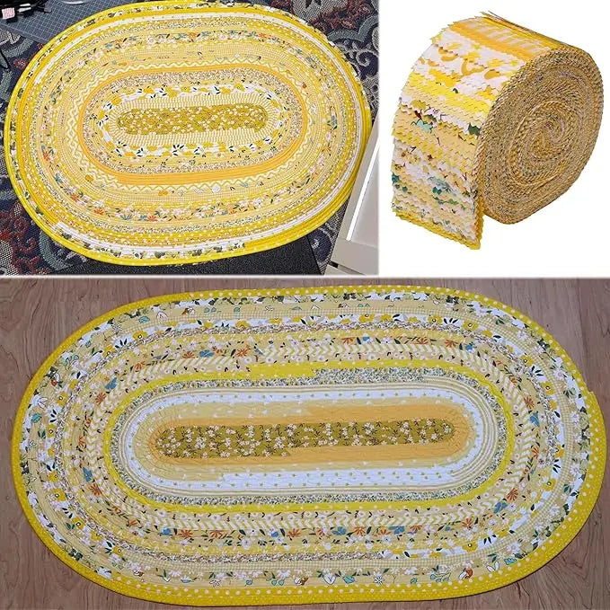 40 pieces of jelly roll fabric strip for quilting, 2.56 × 19.75 inch pre cut printed cotton fabric set, fine fabric quilting str