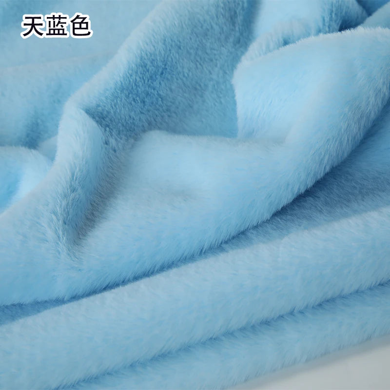 White Grey Colour Series 8mm imitation Rex rabbit Fur Fabric short plush fabric cabinet tablecloth display scarf cotton doll DIY