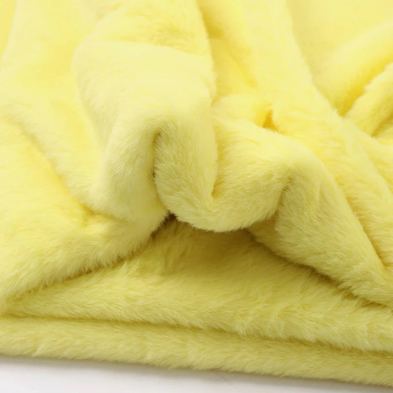 8mm Imitation Rabbit Fur Fabric Soft Short Plush For Warm Scarf, Doll,DIY Plush Toys Fabric Background Display Cloth 50x50cm/1m