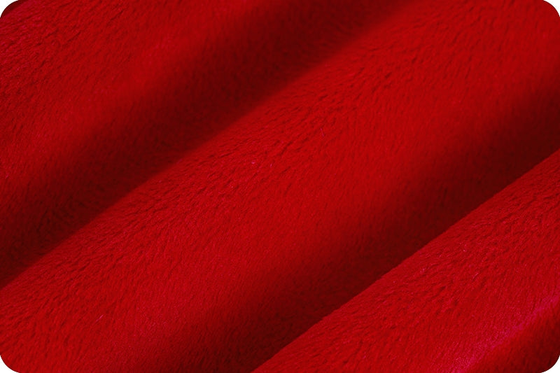 Minky Fabric Scarlet Solid Cuddle 3 58/60"