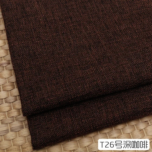 100cm*148cm Solid Color Thick Coarse Linen Sofa Fabric Cotton and Linen Curtain Tablecloth DIY Polyester Linen Fabric 400-500g/m