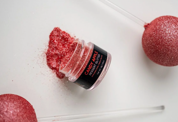 Candy Apple Shine Dessert Glitter – 100% Edible Cake Decorating Glitter (4g) by Cake Pop Box