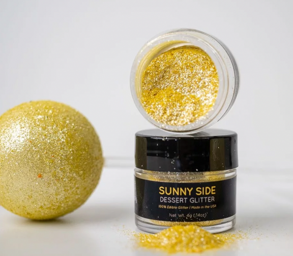 Sunny Side Shine Dessert Glitter – 100% Edible Cake Decorating Glitter (4g) by Cake Pop Box