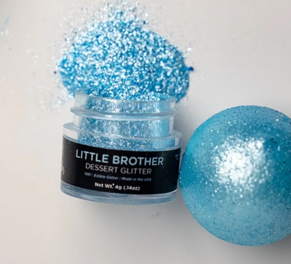 Little Brother Shine Dessert Glitter Edible Cake Decorating Glitter for Desserts, Cupcakes, and Baking