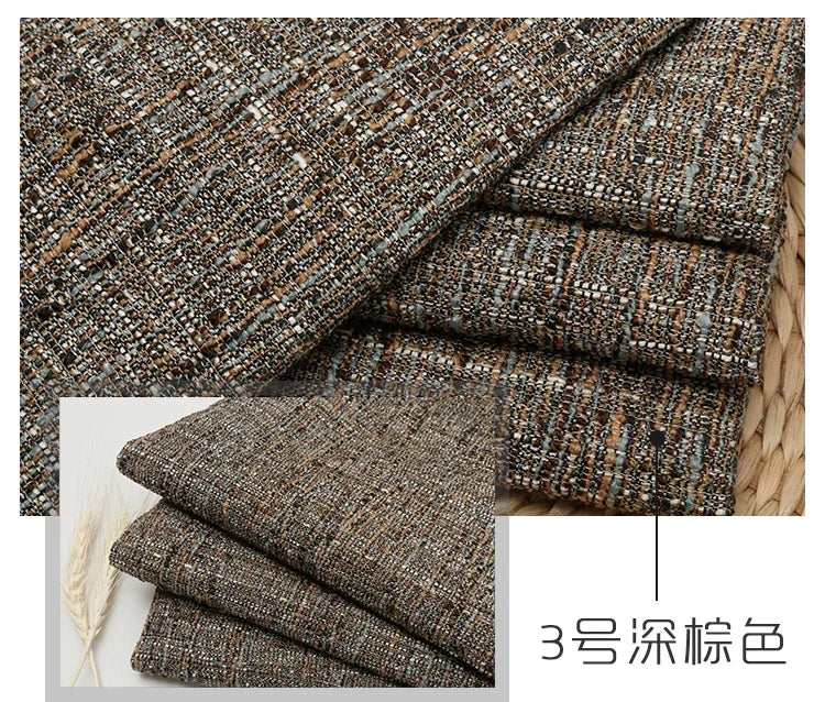 Thickened Coating Coarse Cotton and Linen Sofa Fabric DIY Solid Color Coarse Fabric Home Cushion Sofa Soft Bag Background Fabric
