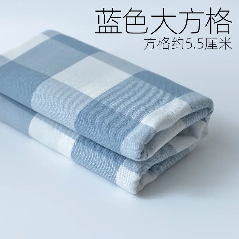 Home Furnishings Tablecloths Curtains Cushions Sofas Thickened Yarn Dyed Polyester Cotton Checkered Stripes Solid Colors Fabric