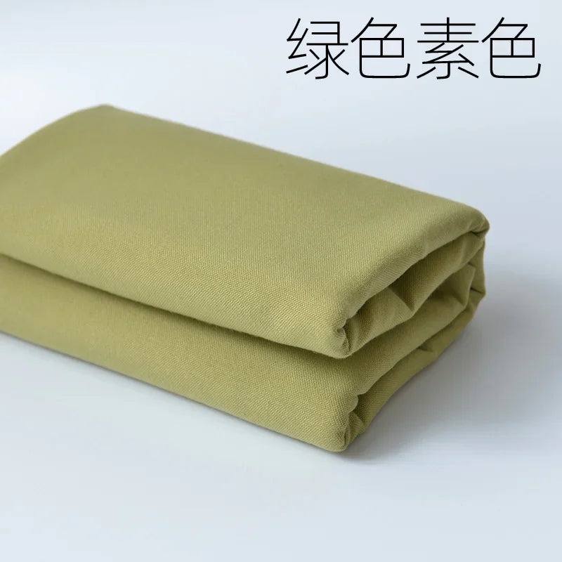 Home Furnishings Tablecloths Curtains Cushions Sofas Thickened Yarn Dyed Polyester Cotton Checkered Stripes Solid Colors Fabric
