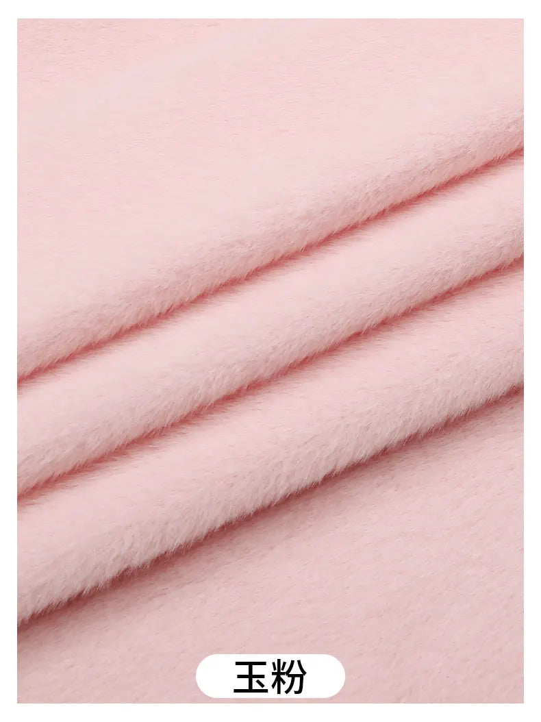 50x50cm 5mm Soft Breathable Elastic Faux Fur Fabric for Sewing Plush Toy Doll Scarf Hat Decorative Cloth Handmade DIY Fabrics