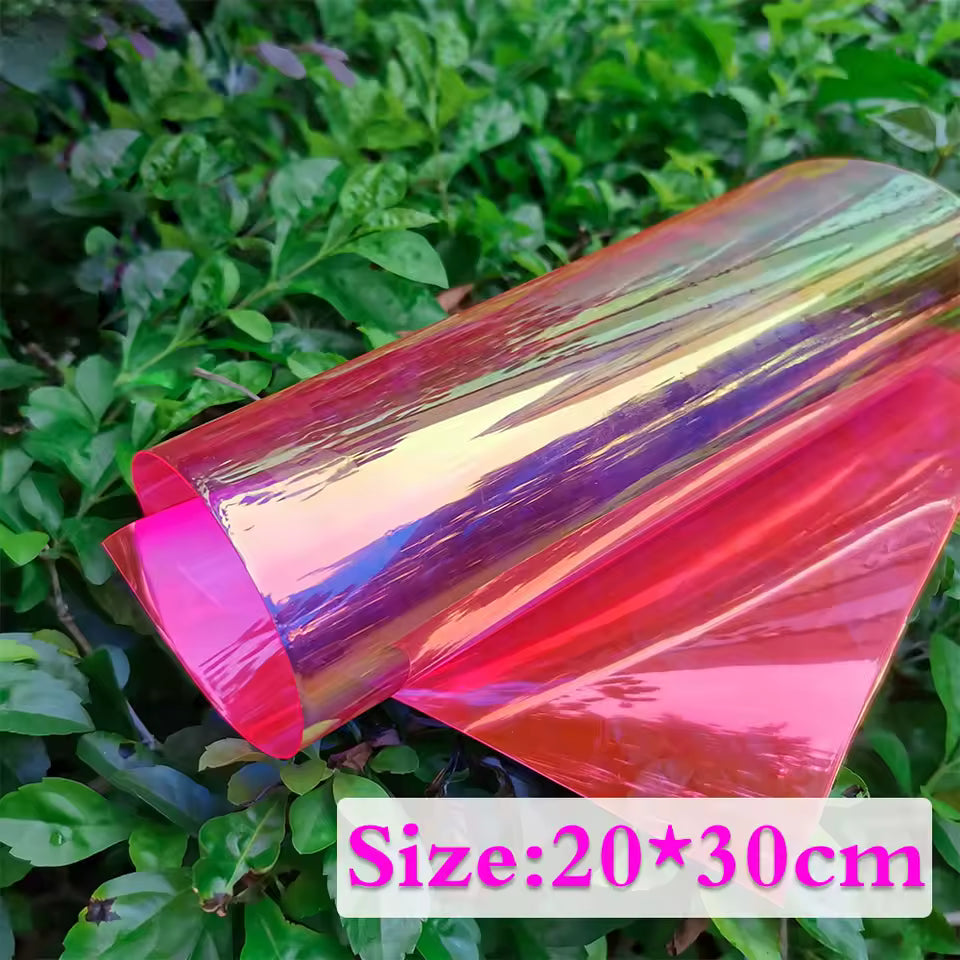 4 Iridescent Holographic PVC Fabric – DIY Material