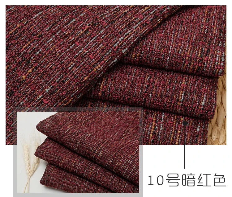 Thickened Coating Coarse Cotton and Linen Sofa Fabric DIY Solid Color Coarse Fabric Home Cushion Sofa Soft Bag Background Fabric