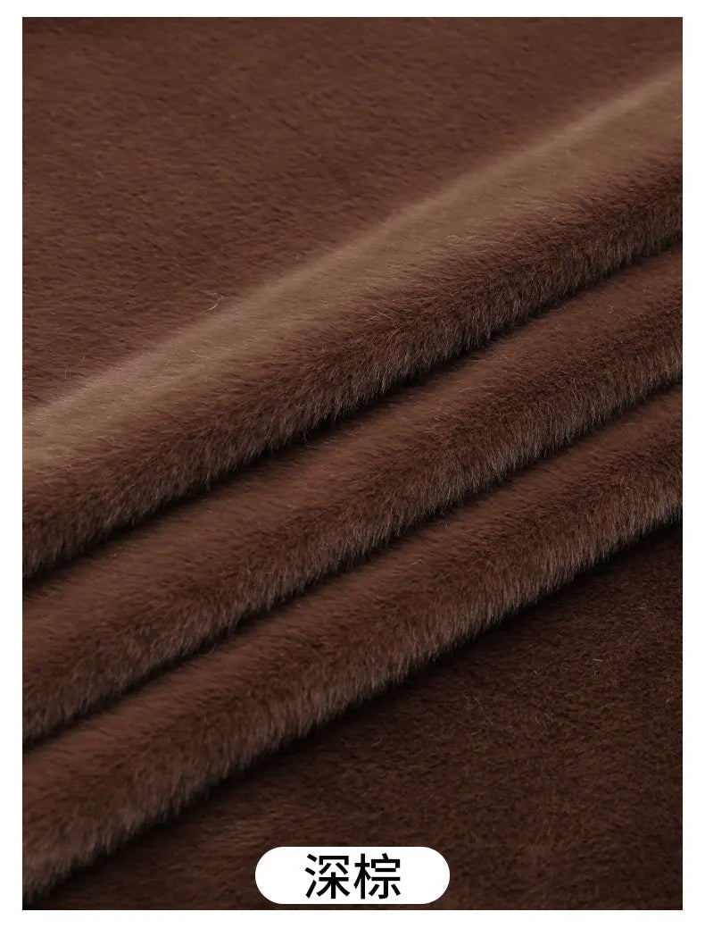 50x50cm 5mm Soft Breathable Elastic Faux Fur Fabric for Sewing Plush Toy Doll Scarf Hat Decorative Cloth Handmade DIY Fabrics